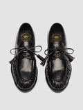 SOLITUDE 116_W - Black Leather Derby Shoes - thumb image 2,side view