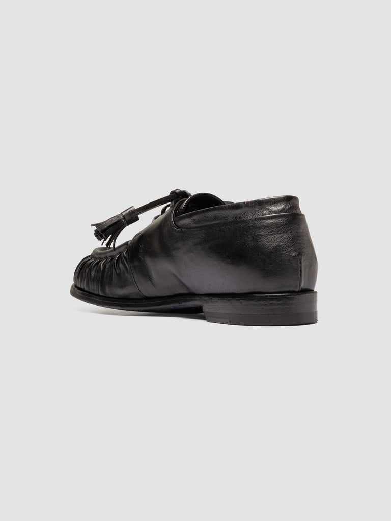 SOLITUDE 116_W - Black Leather Derby Shoes