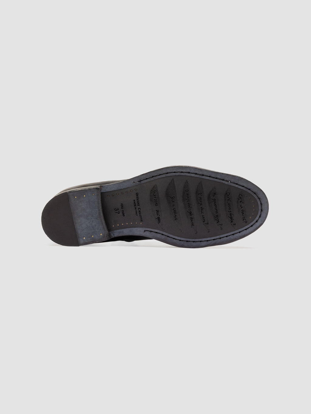 SOLITUDE 116_W - Black Leather Derby Shoes - image 5,side view