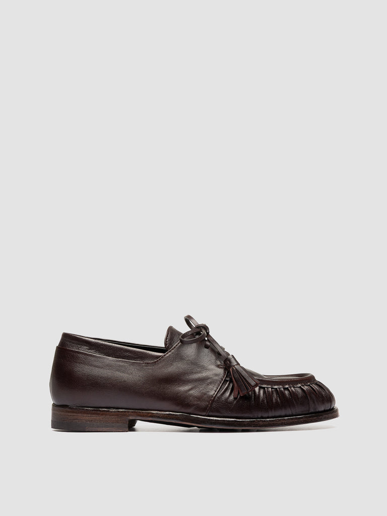 SOLITUDE 116_W - Brown Leather Derby Shoes