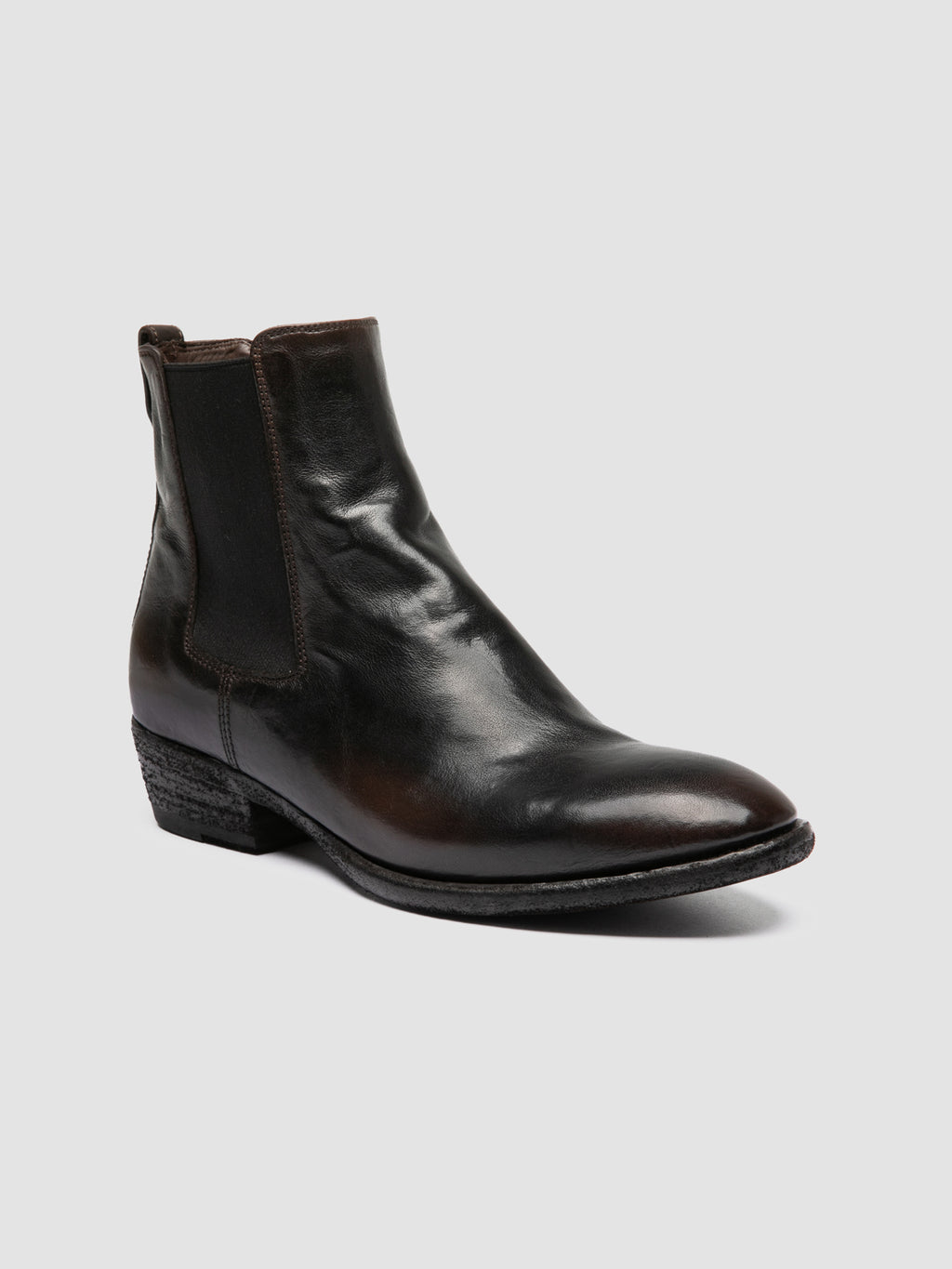 SONEGAL DD 001 - Brown Leather Chelsea Boots - image 3,side view