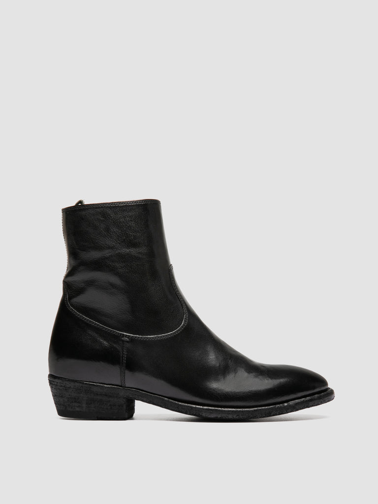 SONEGAL DD 003 - Black Leather Zip Boots