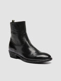 SONEGAL DD 003 - Black Leather Zip Boots - thumb image 3,side view