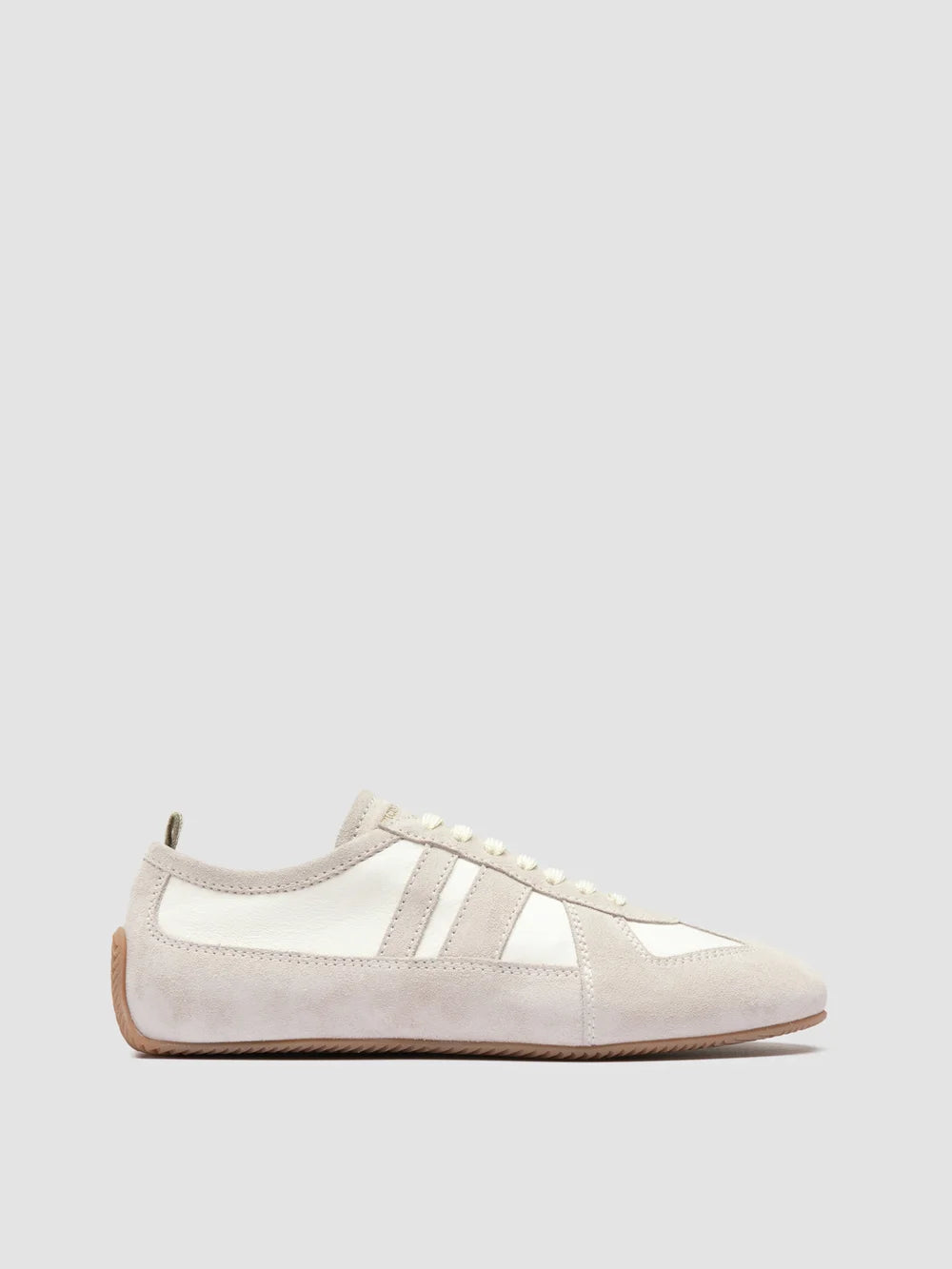 SUBSIDE 102 - White Leather and Suede Low-Top Sneakers - image 1,side view