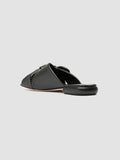 SUKI 007 - Black Leather Slide Sandals - thumb image 4,side view