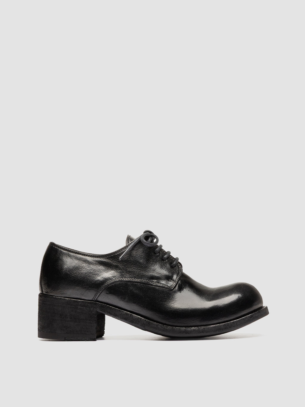 THUBBLE 101 - Black Leather Derby Shoes - image 1,side view