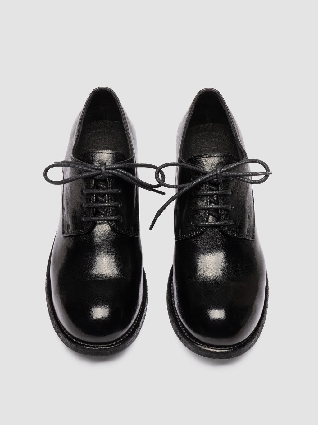 THUBBLE 101 - Black Leather Derby Shoes - image 2,side view