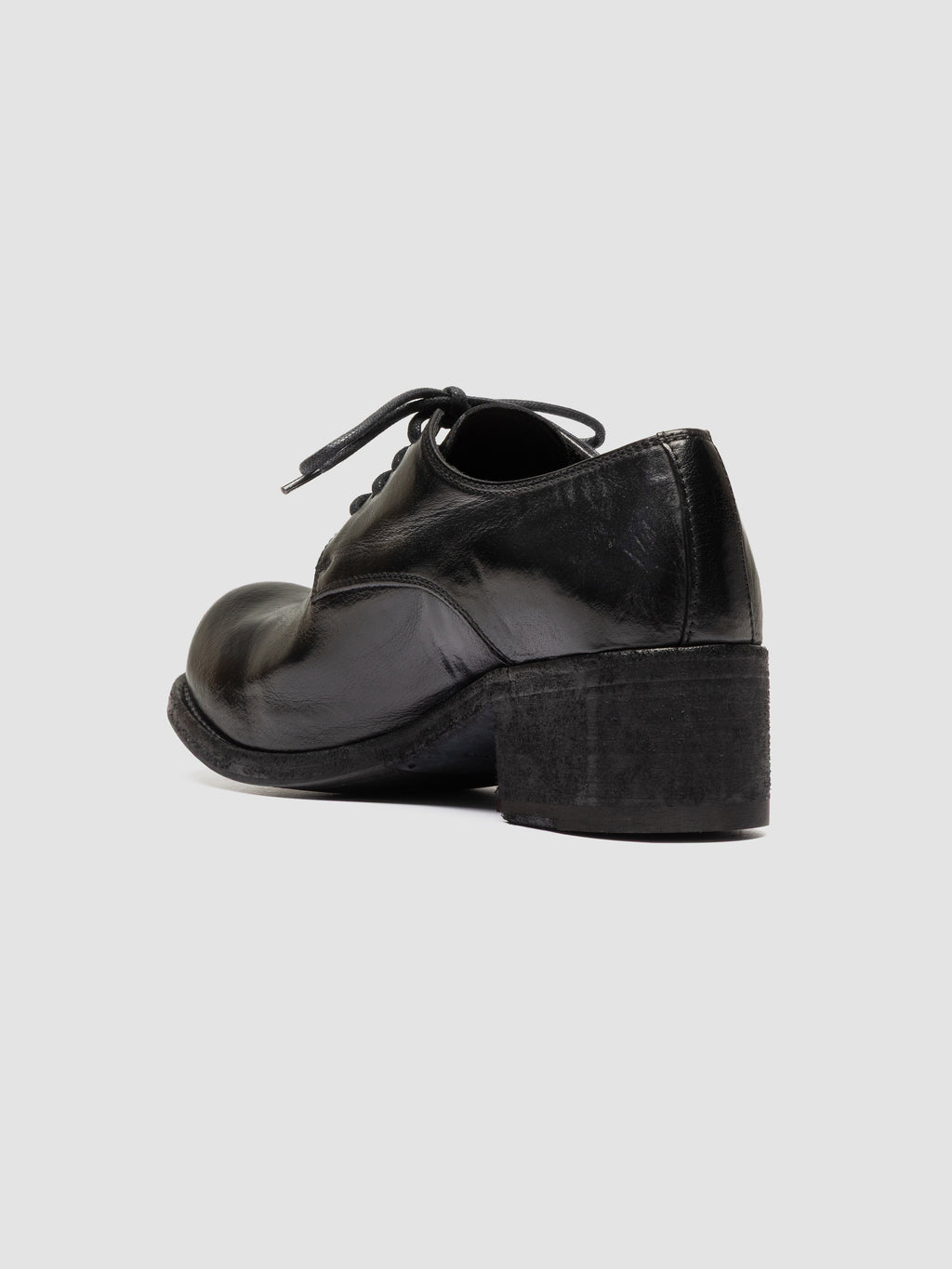 THUBBLE 101 - Black Leather Derby Shoes - image 3,side view