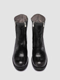 THUBBLE 105 - Black Leather Zip Boots - thumb image 2,side view