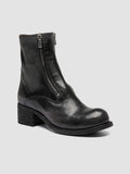 THUBBLE 105 - Black Leather Zip Boots - thumb image 3,side view
