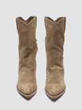 WANDA DD 110 - Taupe Suede Zip Boots - thumb image 2,side view