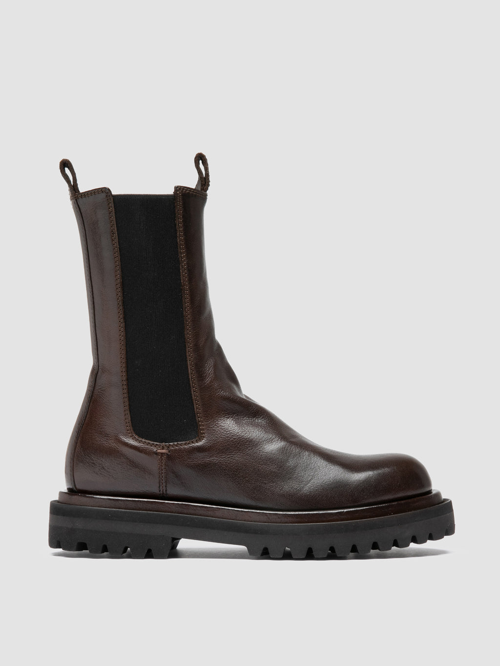 WISAL DD 107 - Brown Leather Chelsea Boots - image 1,side view