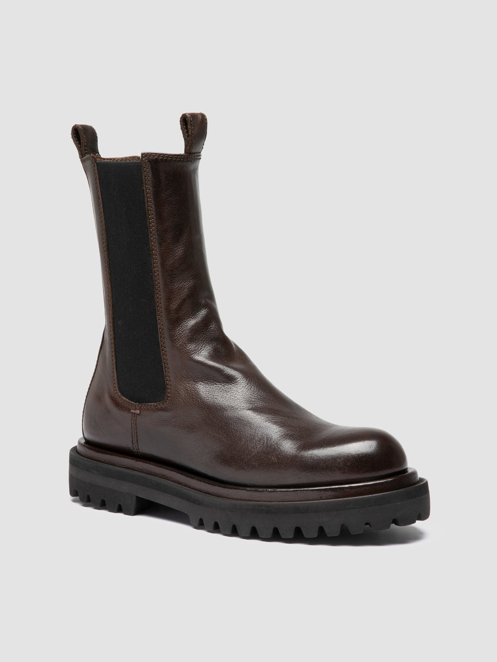 WISAL DD 107 - Brown Leather Chelsea Boots - image 3,side view