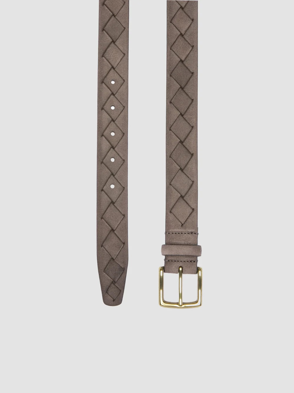 OC STRIP 29 - Taupe Woven Suede Belt - 1