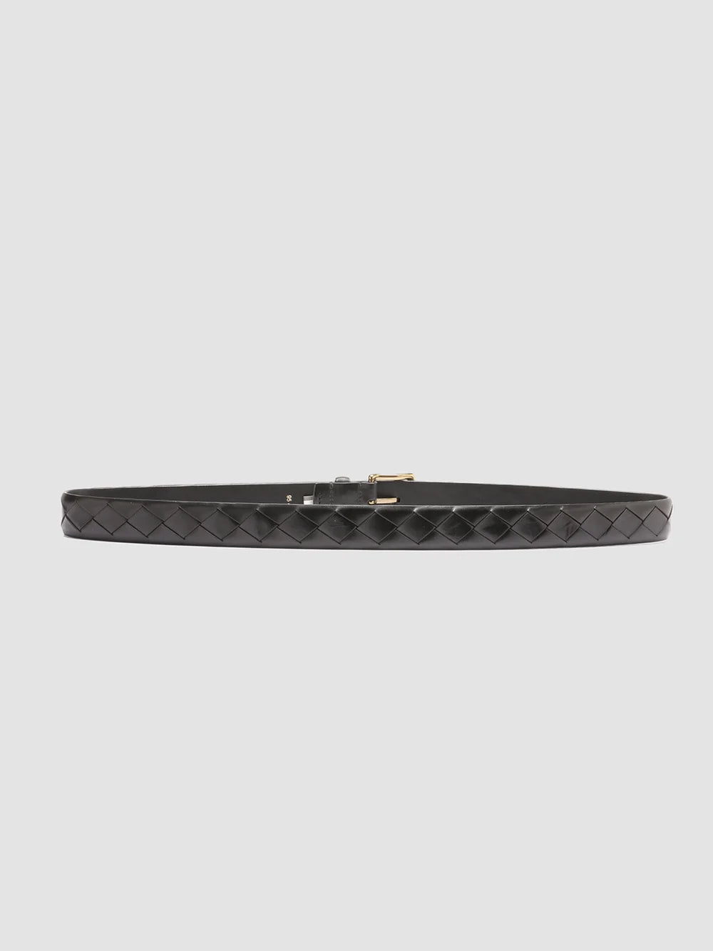 OC STRIP 29 - Black Woven Leather Belt - 1