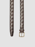 OC STRIP 29 - Brown Woven Leather Belt - 3