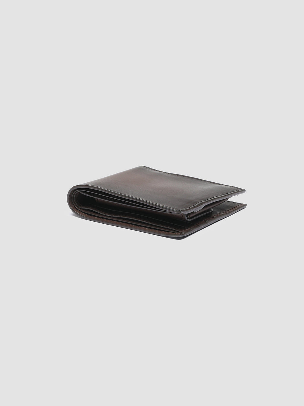 BOUDIN 02 - Dark Brown Leather Bifold Wallet - 1