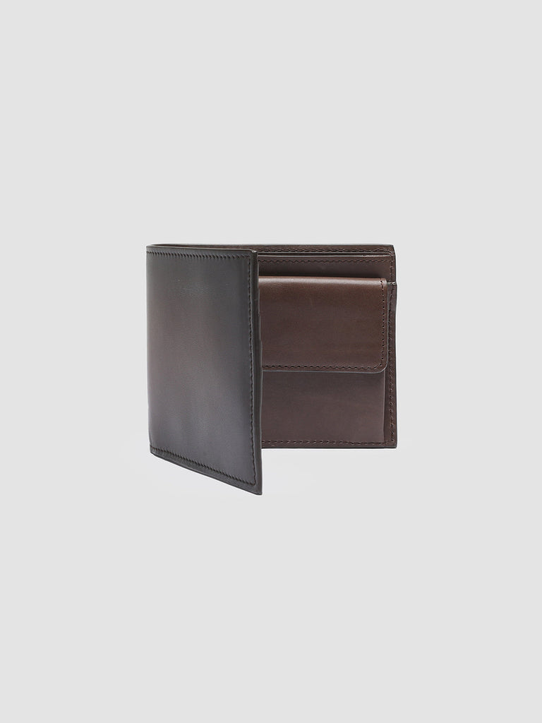 BOUDIN 02 - Dark Brown Leather Bifold Wallet