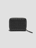 JULIET 202 - Black Woven Leather Wallet - thumb image 2,side view