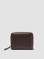 JULIET 202 - Brown Woven Leather Wallet