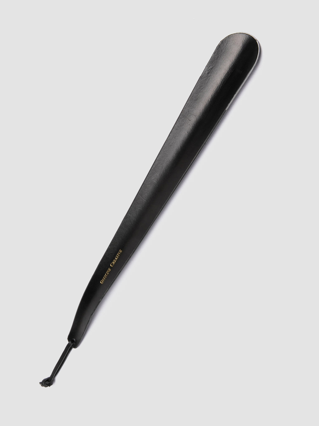 SHOEHORN - Black Leather Shoe Horn - 1