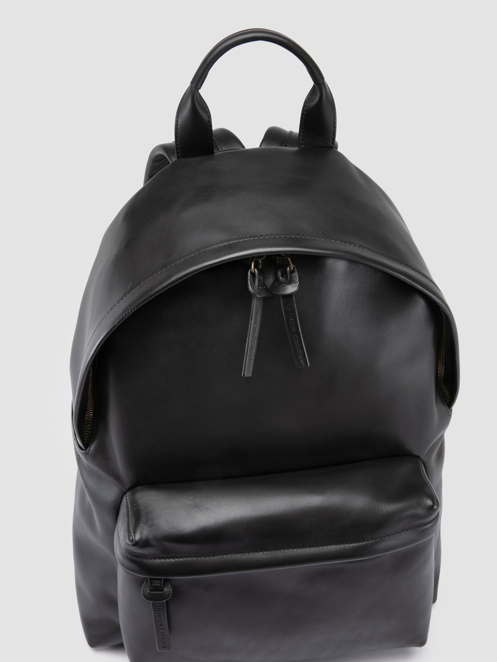 OC PACK 001 - Black Leather Backpack - 1