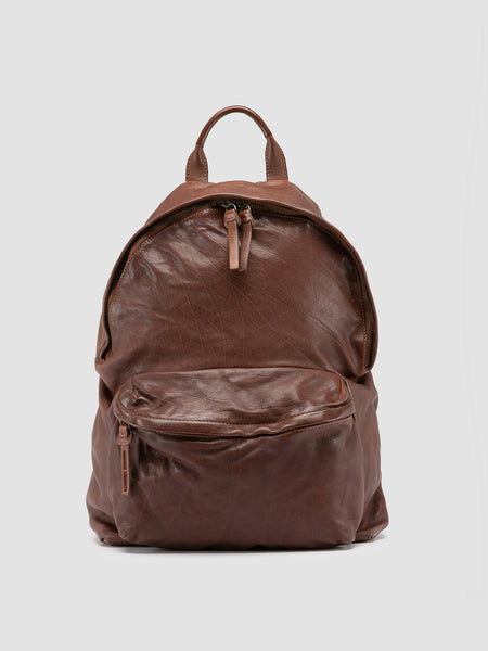 Mens Brown Leather Backpack: OC PACK 004 – Officine Creative