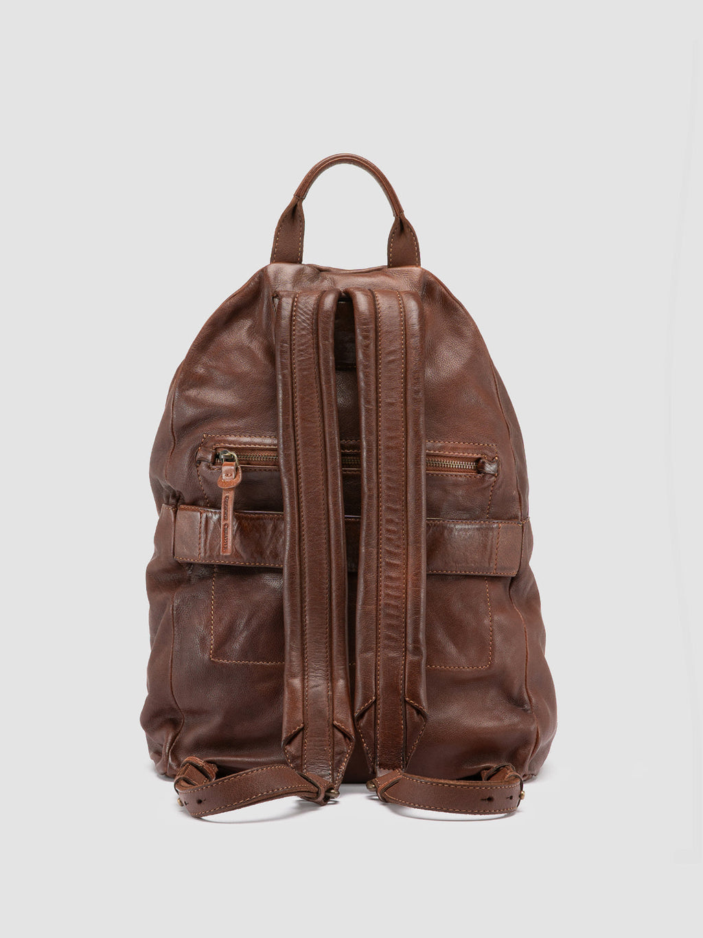 OC PACK 004 - Brown Leather Backpack