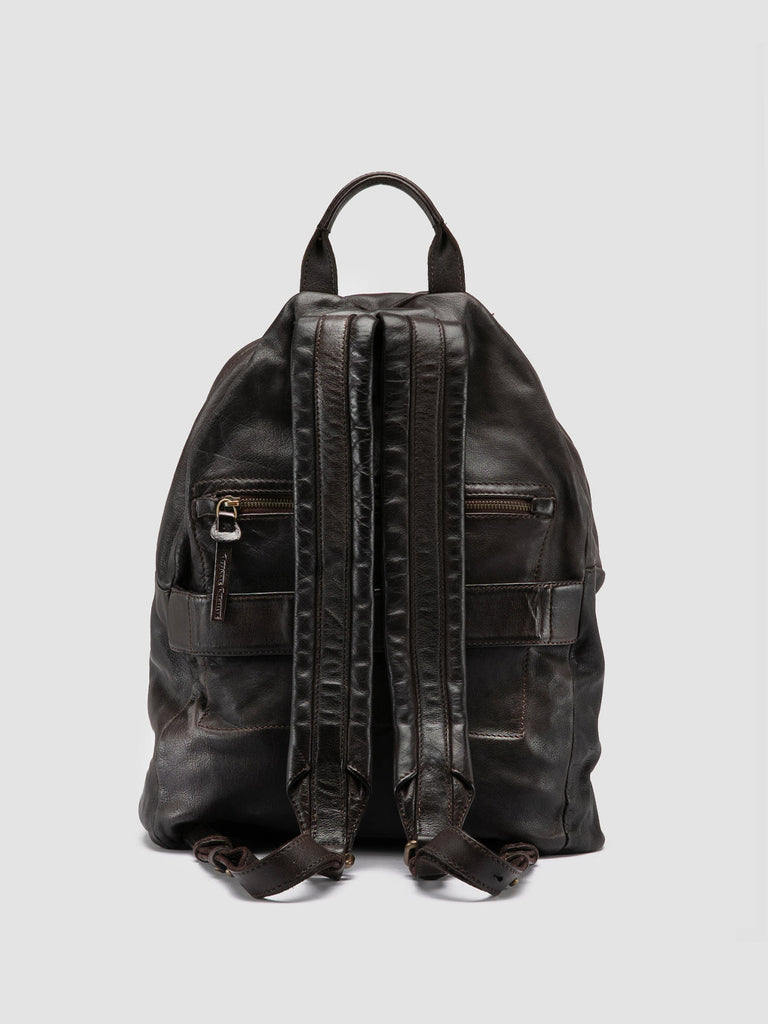OC PACK 004 - Dark Brown Leather Backpack