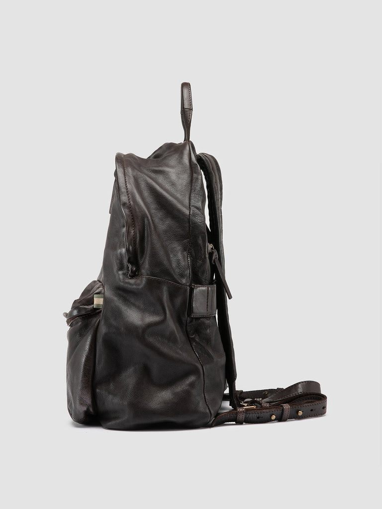 OC PACK 004 - Dark Brown Leather Backpack