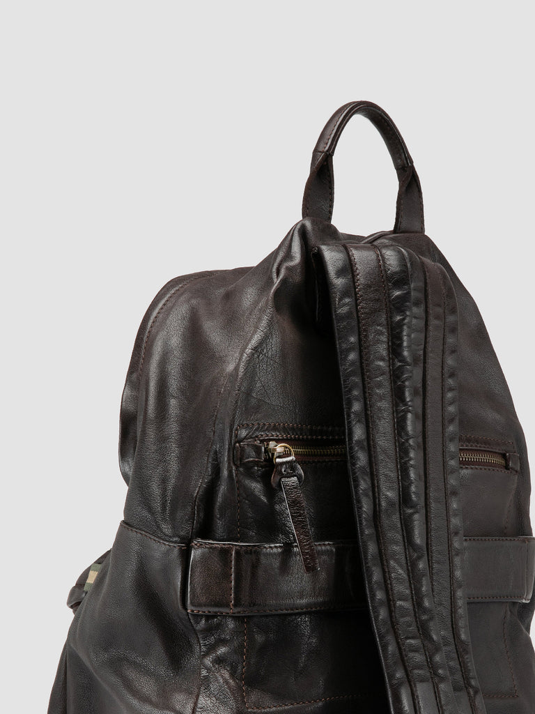 OC PACK 004 - Dark Brown Leather Backpack