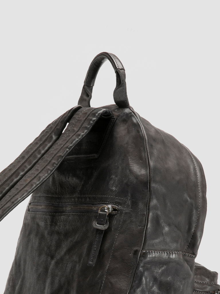 OC PACK Magnete - Grey Leather Backpack Men Officine Creative - 6