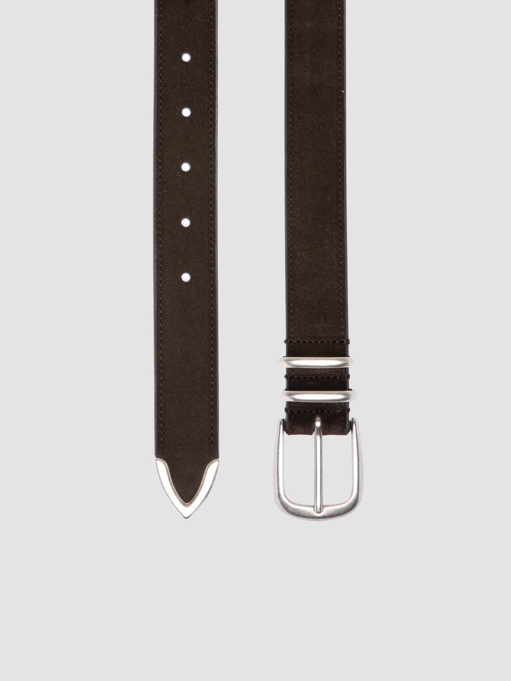 OC STRIP 074 - Dark Brown Suede Belt - 1