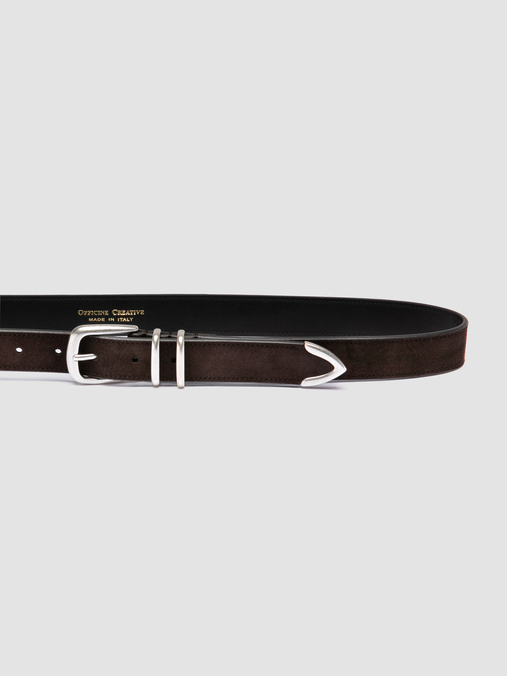 OC STRIP 074 - Dark Brown Suede Belt - 3