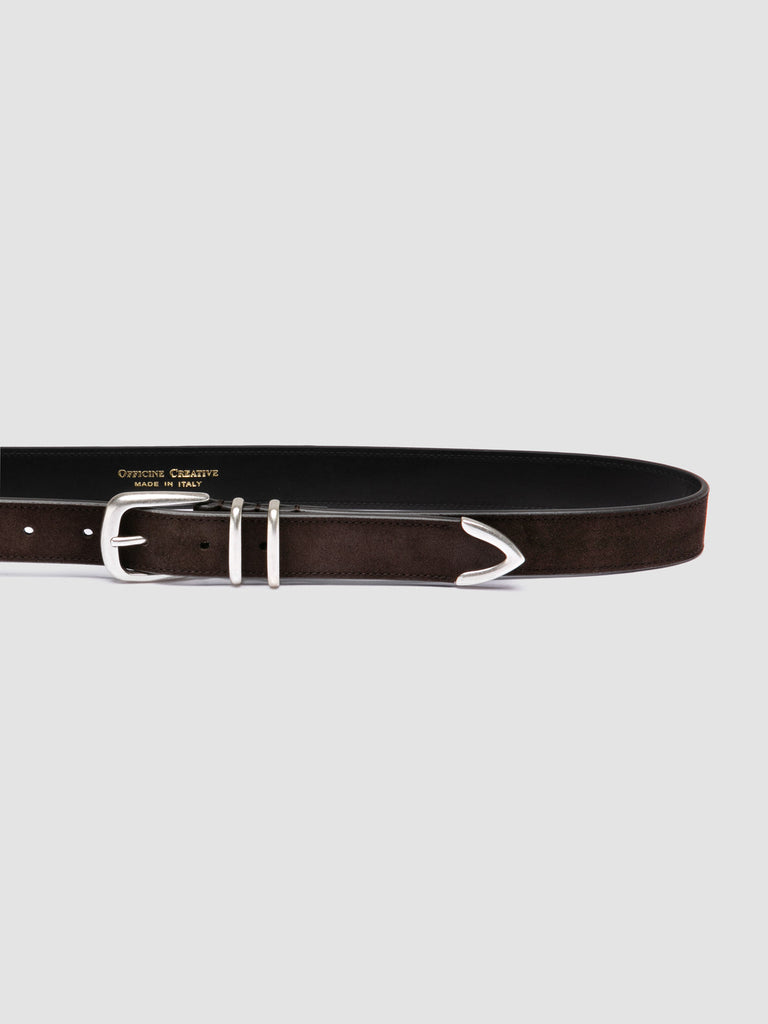 OC STRIP 074 - Dark Brown Suede Belt