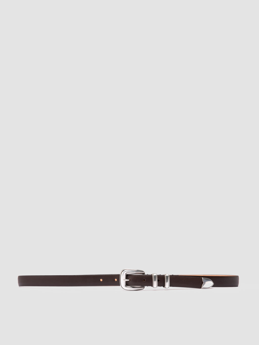 OC STRIP 091 - Dark Brown Leather Belt - 0