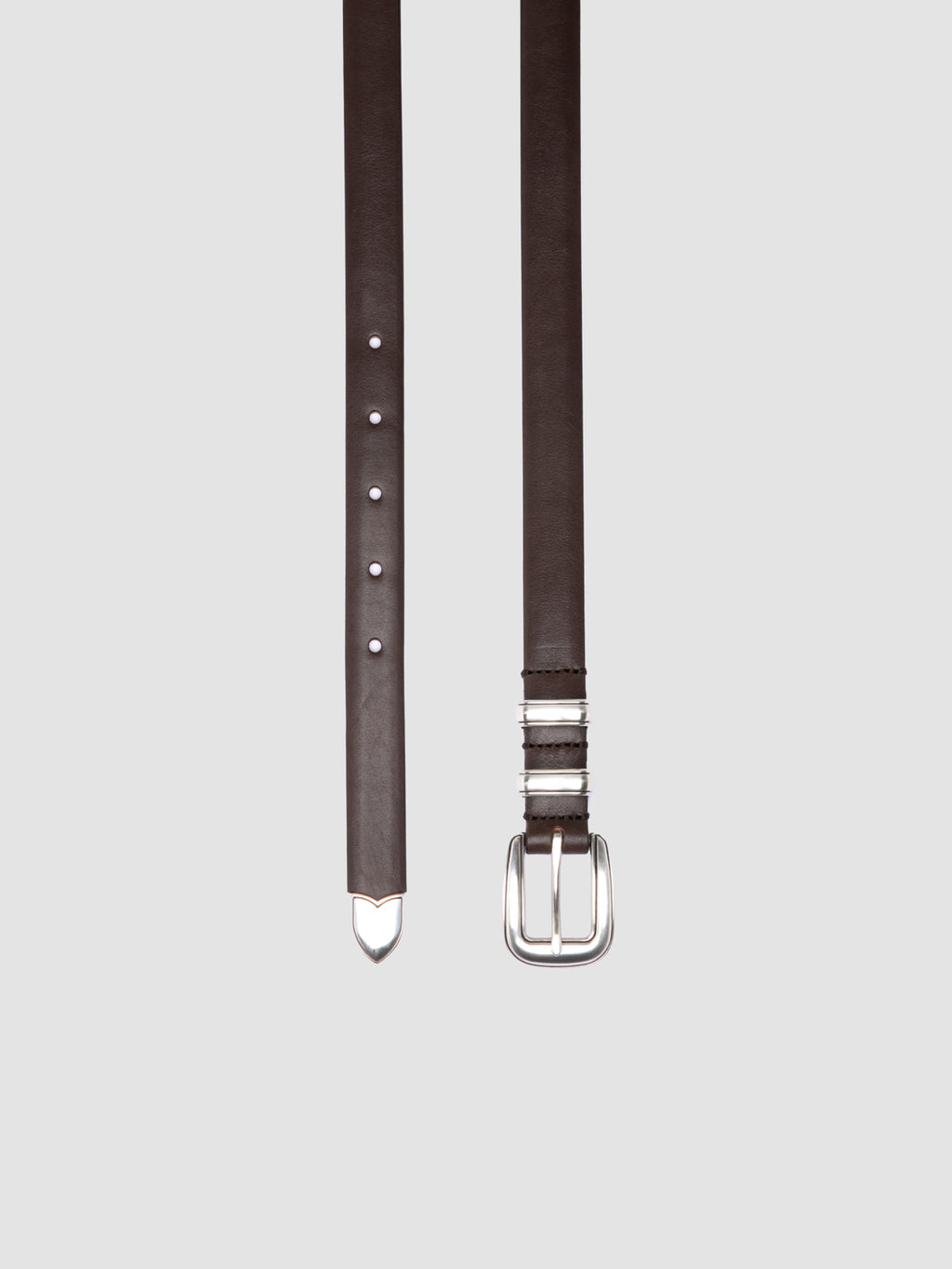 OC STRIP 091 - Dark Brown Leather Belt - 1