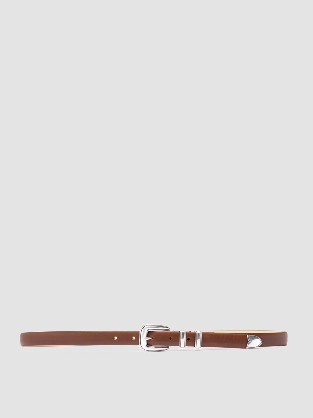 OC STRIP 091 - Light Brown Leather Belt - 0