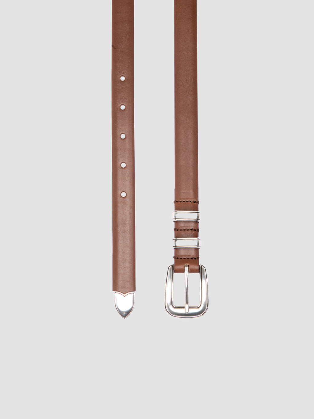 OC STRIP 091 - Light Brown Leather Belt - 1