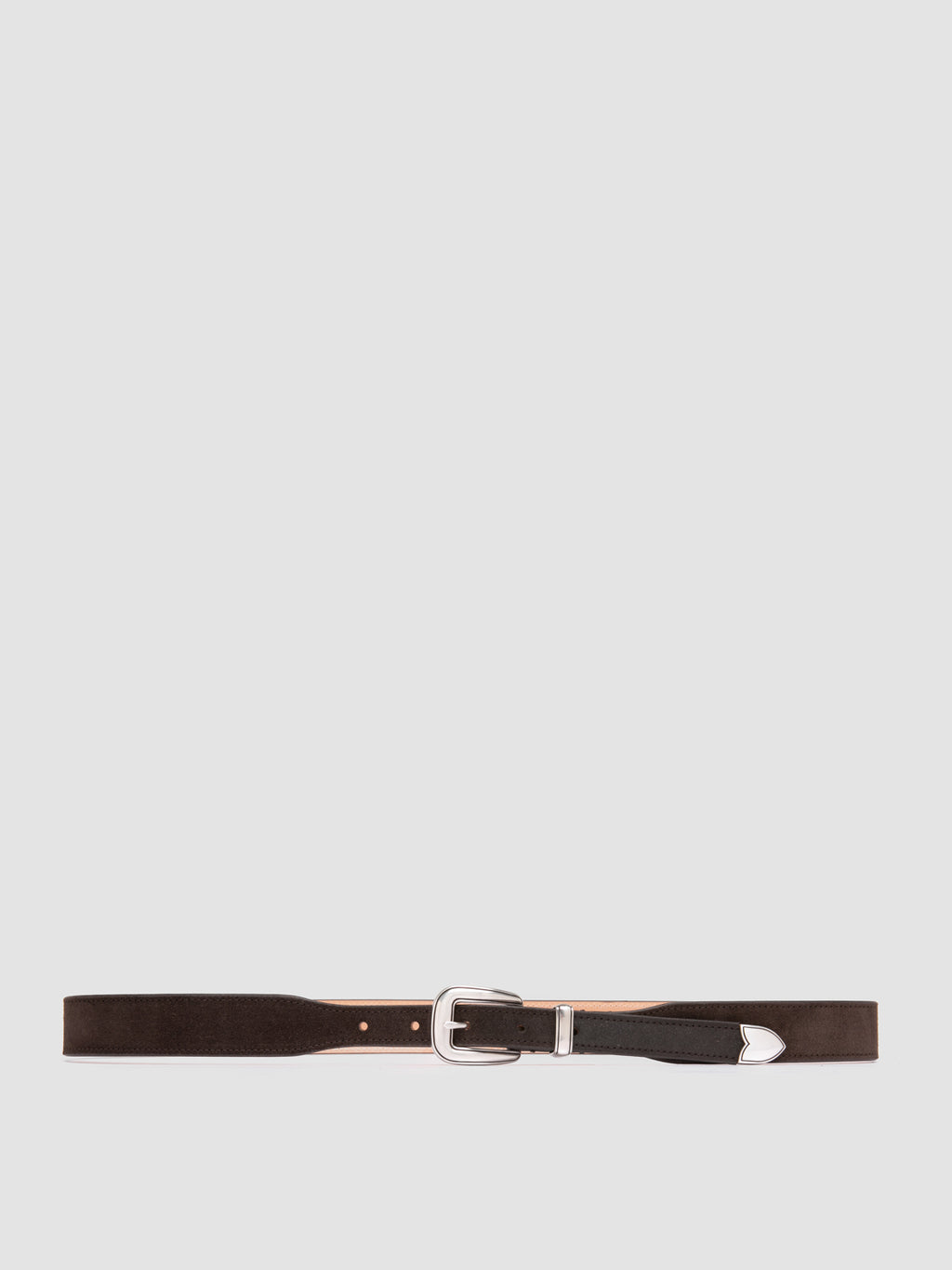OC STRIP 092 - Dark Brown Suede Belt - 0