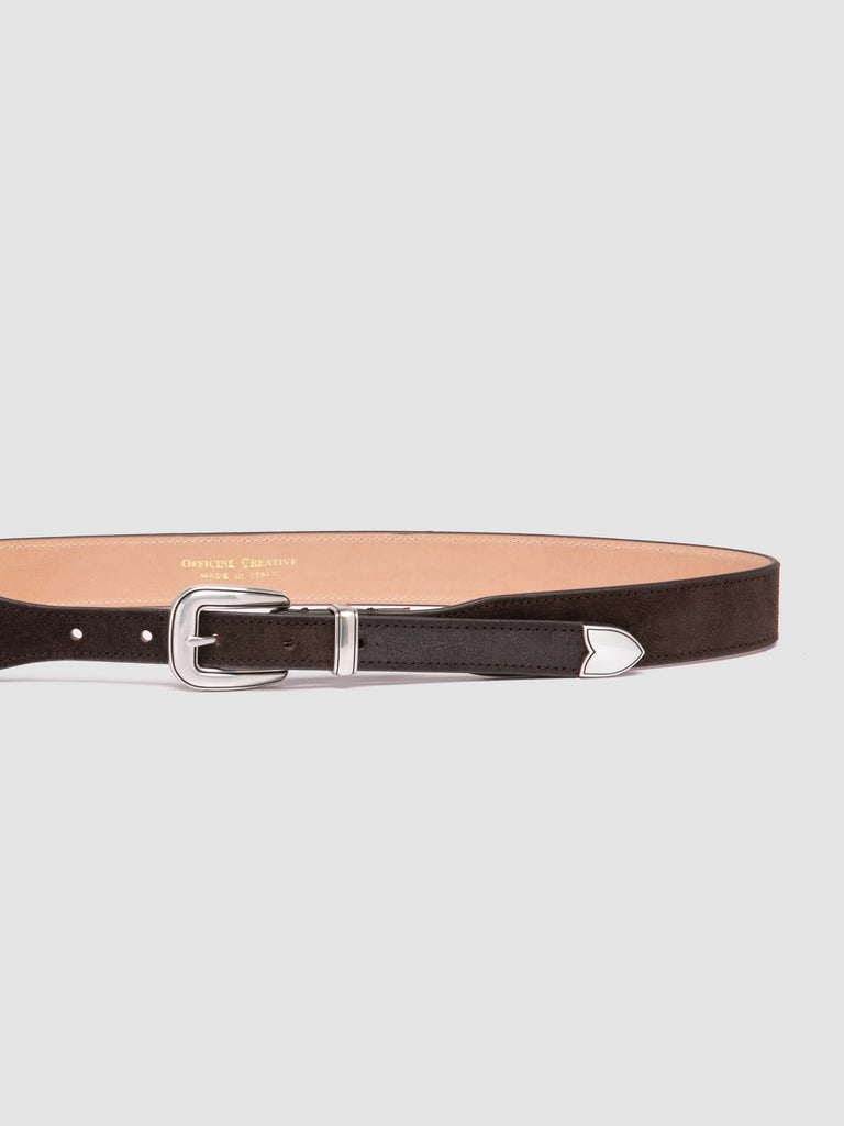 OC STRIP 092 - Dark Brown Suede Belt