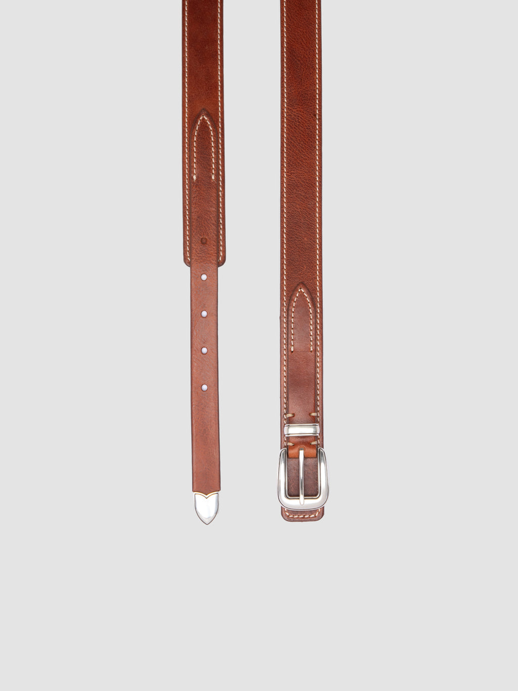 OC STRIP 097 - Light Brown Leather Belt - 1