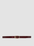 OC STRIP 099 - Burgundy Leather Belt - 0