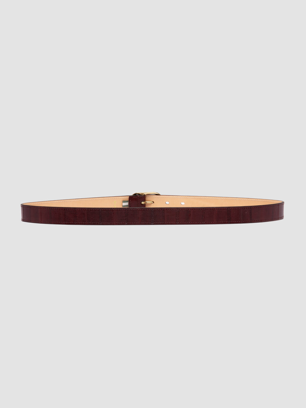 OC STRIP 099 - Burgundy Leather Belt - 2