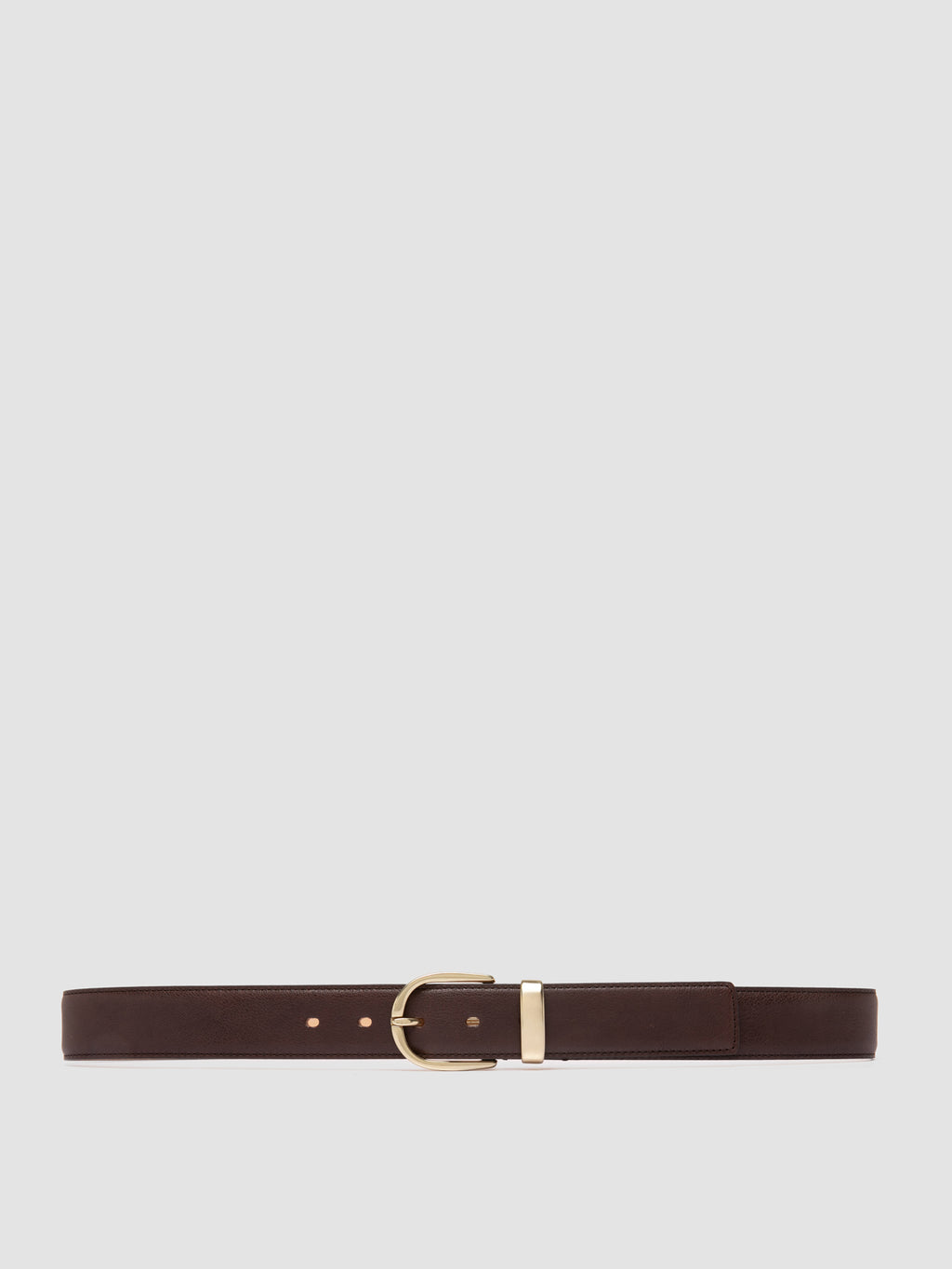 OC STRIP 100 - Dark Brown Leather Belt - 0