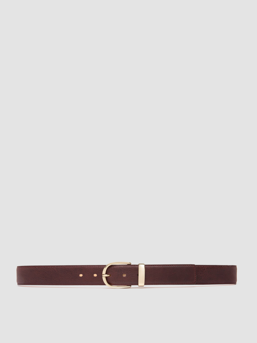 OC STRIP 100 - Burgundy Leather Belt - 0