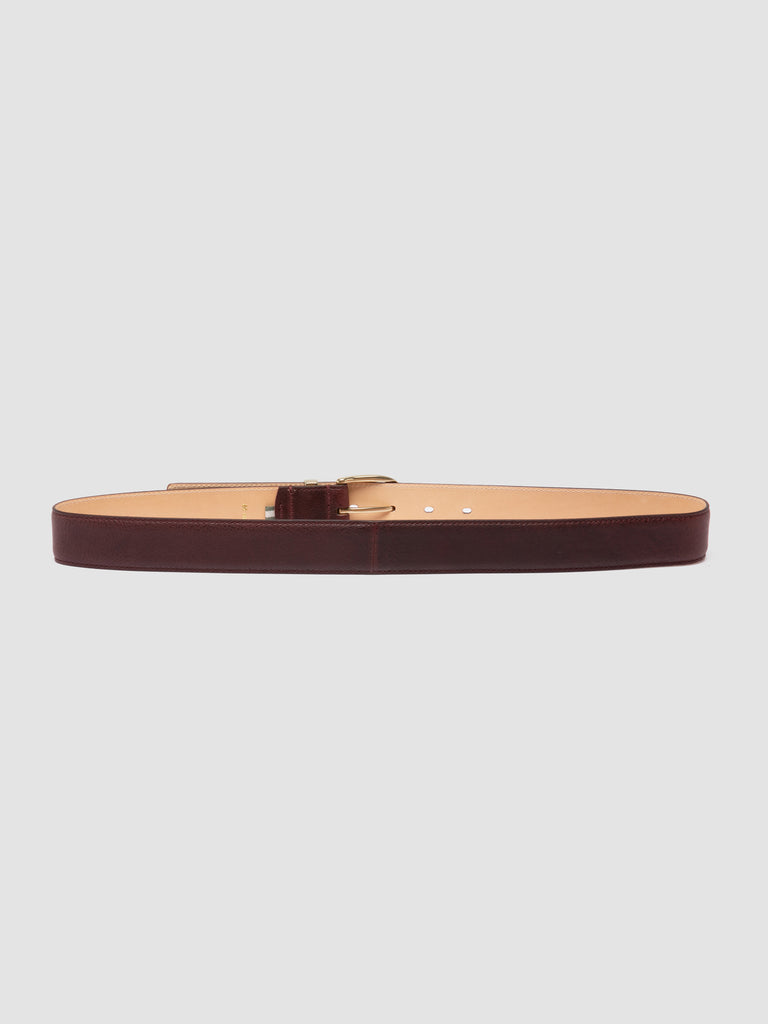 OC STRIP 100 - Burgundy Leather Belt