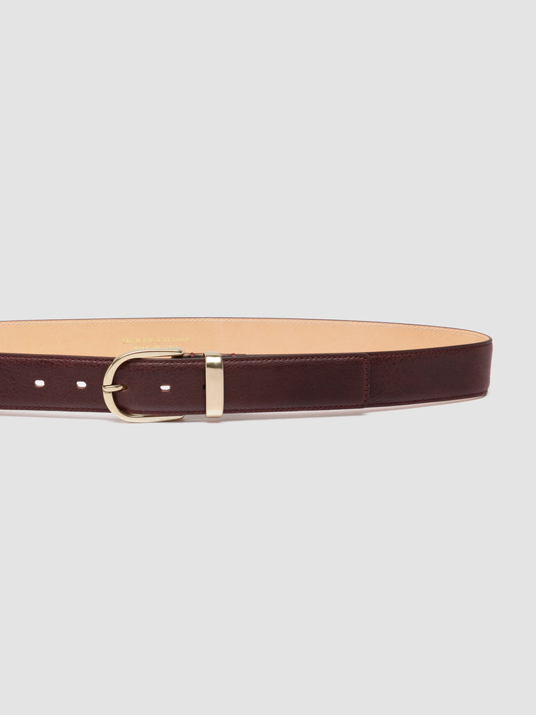 OC STRIP 100 - Burgundy Leather Belt