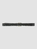 OC STRIP 21 - Black Woven Leather Belt - 2
