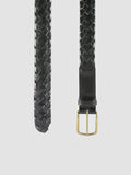 OC STRIP 21 - Black Woven Leather Belt - 1